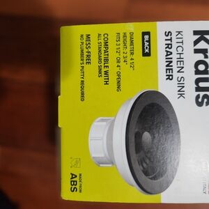Black Kitchen Sink Strainer
